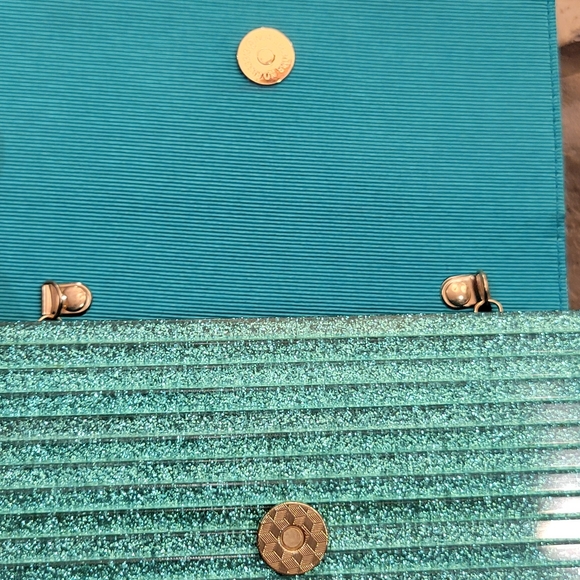 KURT GEIGER LONDON Crystals Embellished Party Envelope Clutch/Crossbody - Picture 7 of 13